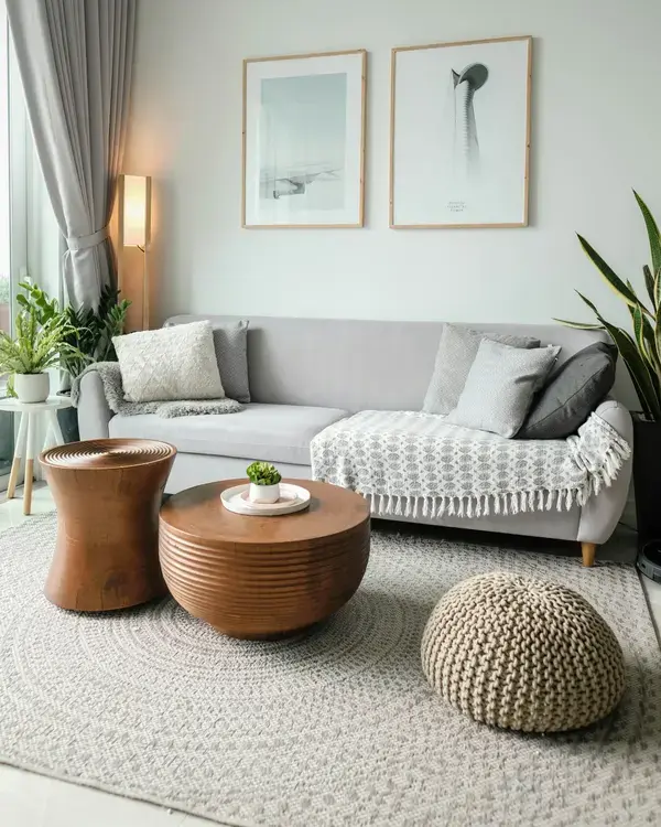 Drum Walnut Coffee Table